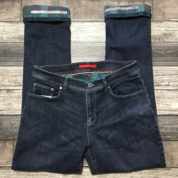 LL Bean flannel lined jeans women’s 10 Reg - Picture 7 of 8